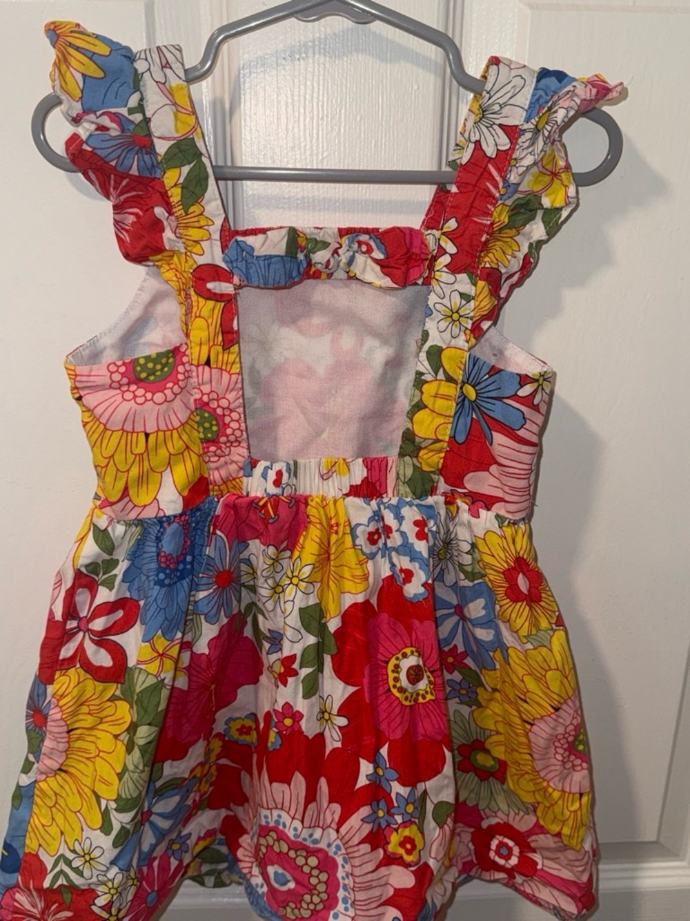 Counting Daisies Floral Ruffle Bow back dress size 4t - Picture 3 of 5